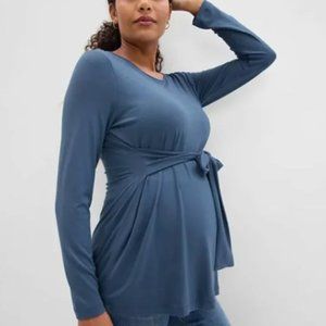 Gap Maternity Tie Long Sleeve Shirt